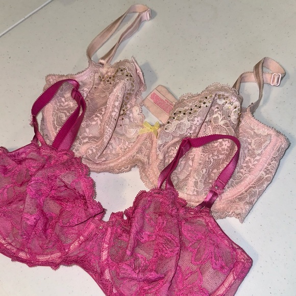 Victoria’s Secret underwire lace bra .. 34DD .. 2 for 40 - Picture 5 of 10